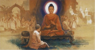 die beerdigung der sardine Ölbilder verkaufen - Maha pajapati gotami um Erlaubnis des Buddhas gebeten, die Ordnung der Nonnen Buddhismus zu etablieren